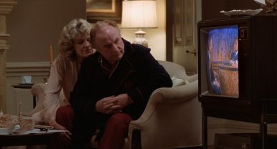 Still from Being There (1979) that has been tagged with: interior & living room & couch & tv