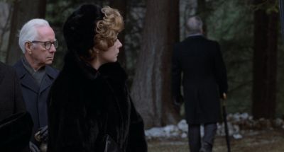 Still from Being There (1979) that has been tagged with: 483c32 & exterior & funeral