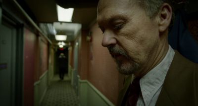 Still from Birdman (2014) that has been tagged with: profile shot & hallway