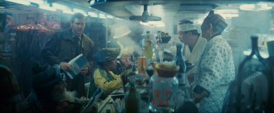 Still from Blade Runner (1982) that has been tagged with: restaurant & interior