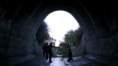 Still from Brick (2005) that has been tagged with: tunnel