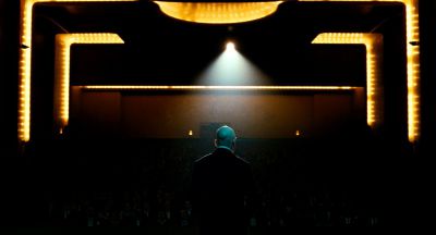 Still from Bronson (2008) that has been tagged with: theatre & wide shot & interior & audience