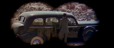Still from Chinatown (1974) that has been tagged with: 714f38 & car & binocular pov