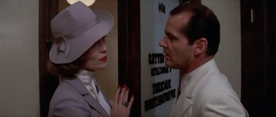 Still from Chinatown (1974) that has been tagged with: office & doorway