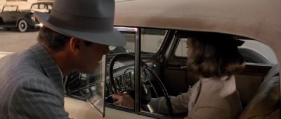 Still from Chinatown (1974) that has been tagged with: high-angle & car