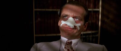 Still from Chinatown (1974) that has been tagged with: 000000 & bandage & blinds