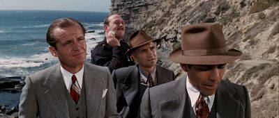Still from Chinatown (1974) that has been tagged with: ocean & beach & day & exterior & group-shot