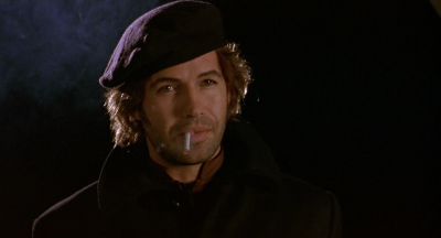 Still from CQ (2001) that has been tagged with: hat & smoking