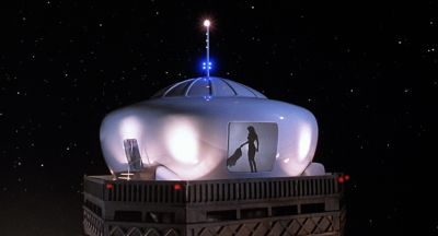 Still from CQ (2001) that has been tagged with: spaceship & miniature