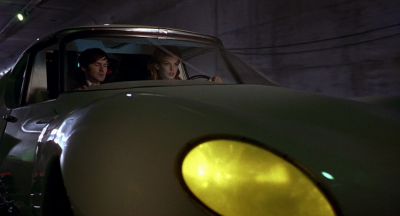 Still from CQ (2001) that has been tagged with: car interior & retro