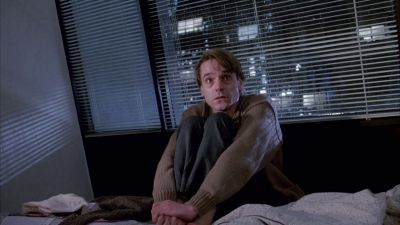 Still from Dead Ringers (1988) that has been tagged with: clean single & night & office