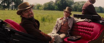 Still from Django Unchained (2012) that has been tagged with: carriage interior