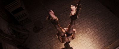 Still from Django Unchained (2012) that has been tagged with: clean single & day & penis & high-angle