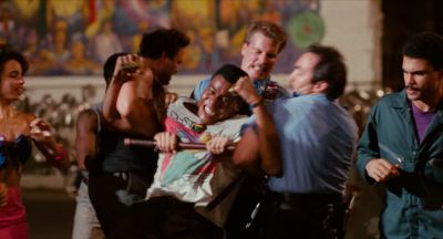 Still from Do the Right Thing (1989) that has been tagged with: police & group-shot