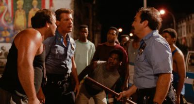 Still from Do the Right Thing (1989) that has been tagged with: police brutality