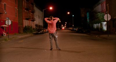 Still from Do the Right Thing (1989) that has been tagged with: street & over-the-shoulder & night