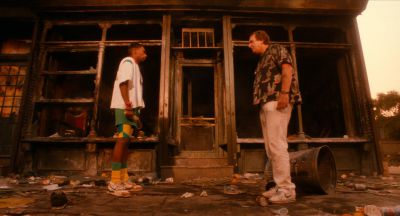 Still from Do the Right Thing (1989) that has been tagged with: 714214 & low-angle