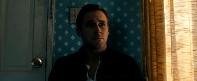 Still from Drive (2011) that has been tagged with: b87332 & interior & medium shot & clean single