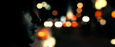 Still from Drive (2011) that has been tagged with: night & close-up & bokeh & exterior