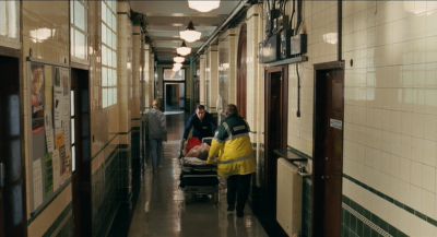 Still from Eastern Promises (2007) that has been tagged with: interior & hospital & hallway & day & over-the-shoulder