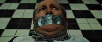 Still from Fight Club (1999) that has been tagged with: 000000 & tape gagged & day