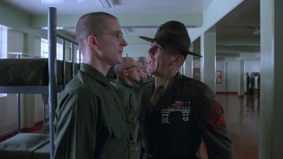 Still from Full Metal Jacket (1987) that has been tagged with: screaming