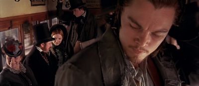 Still from Gangs of New York (2002) that has been tagged with: over-the-shoulder & group-shot & medium close-up