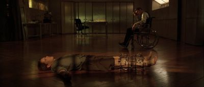 Still from Gattaca (1997) that has been tagged with: night & wheelchair
