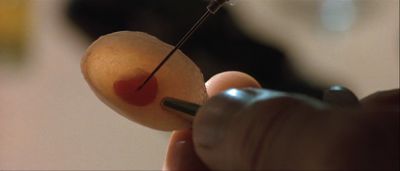 Still from Gattaca (1997) that has been tagged with: extreme close-up & fingerprint & insert