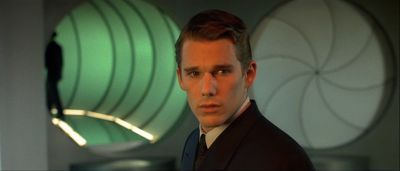 Still from Gattaca (1997) that has been tagged with: interior & clean single & medium close-up