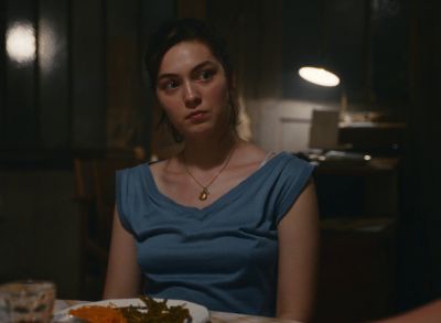 Still from Happening (2021) that has been tagged with: eating & clean single & night & dinner