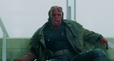 Still from Hellboy (2004) that has been tagged with: c4c3d0 & clean single & medium shot & day