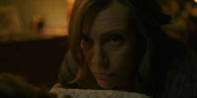 Still from Hereditary (2018) that has been tagged with: night & bedroom & close-up