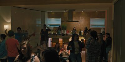 Still from Hereditary (2018) that has been tagged with: party & day & wide shot & group-shot