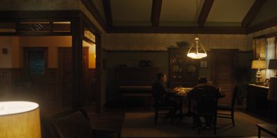 Still from Hereditary (2018) that has been tagged with: dining room & dinner & night