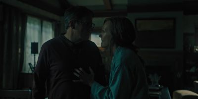 Still from Hereditary (2018) that has been tagged with: interior & two-shot & living room & day & profile shot