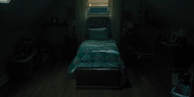Still from Hereditary (2018) that has been tagged with: wide shot & bed
