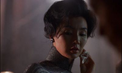 Still from In the Mood For Love (2000) that has been tagged with: clean single & night & interior