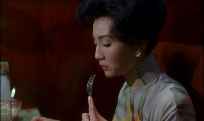 Still from In the Mood For Love (2000) that has been tagged with: restaurant & interior
