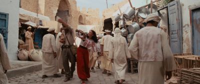 Still from Indiana Jones and the Raiders of the Lost Ark (1981) that has been tagged with: wide shot & market