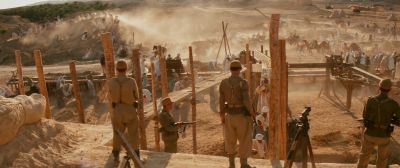 Still from Indiana Jones and the Raiders of the Lost Ark (1981) that has been tagged with: construction & gun