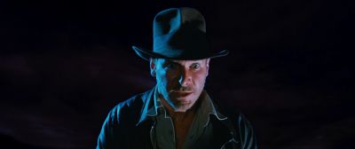 Still from Indiana Jones and the Raiders of the Lost Ark (1981) that has been tagged with: hat & clean single & exterior
