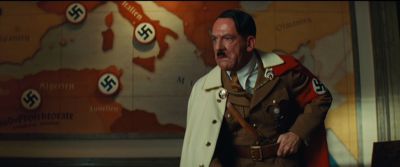 Still from Inglourious Basterds (2009) that has been tagged with: medium wide & hitler