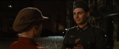 Still from Inglourious Basterds (2009) that has been tagged with: medium shot & exterior & historical & period