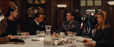 Still from Inglourious Basterds (2009) that has been tagged with: eating & wide shot & day & group-shot