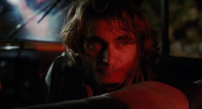 Still from Inherent Vice (2014) that has been tagged with: night & interior & car interior