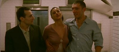 Still from Irréversible (2002) that has been tagged with: 4a3621 & night & medium wide & three-shot