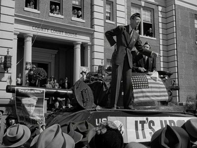 Still from It's A Wonderful Life (1946) that has been tagged with: black and white & military