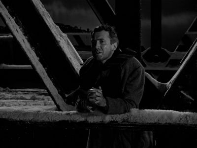 Still from It's A Wonderful Life (1946) that has been tagged with: bridge