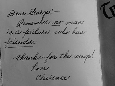 Still from It's A Wonderful Life (1946) that has been tagged with: handwriting